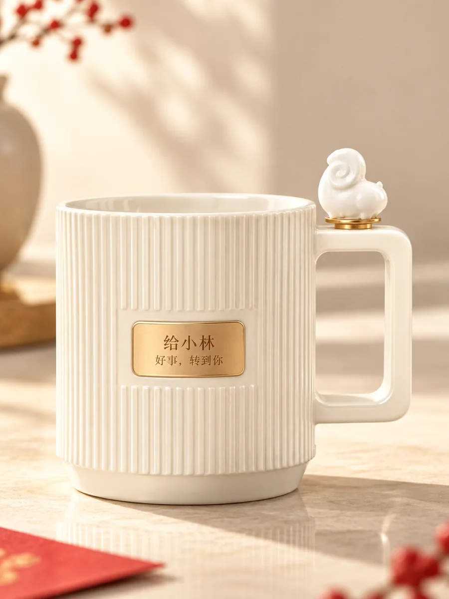 Personalised Plaque · Lamb Spinning Cup design visualisation