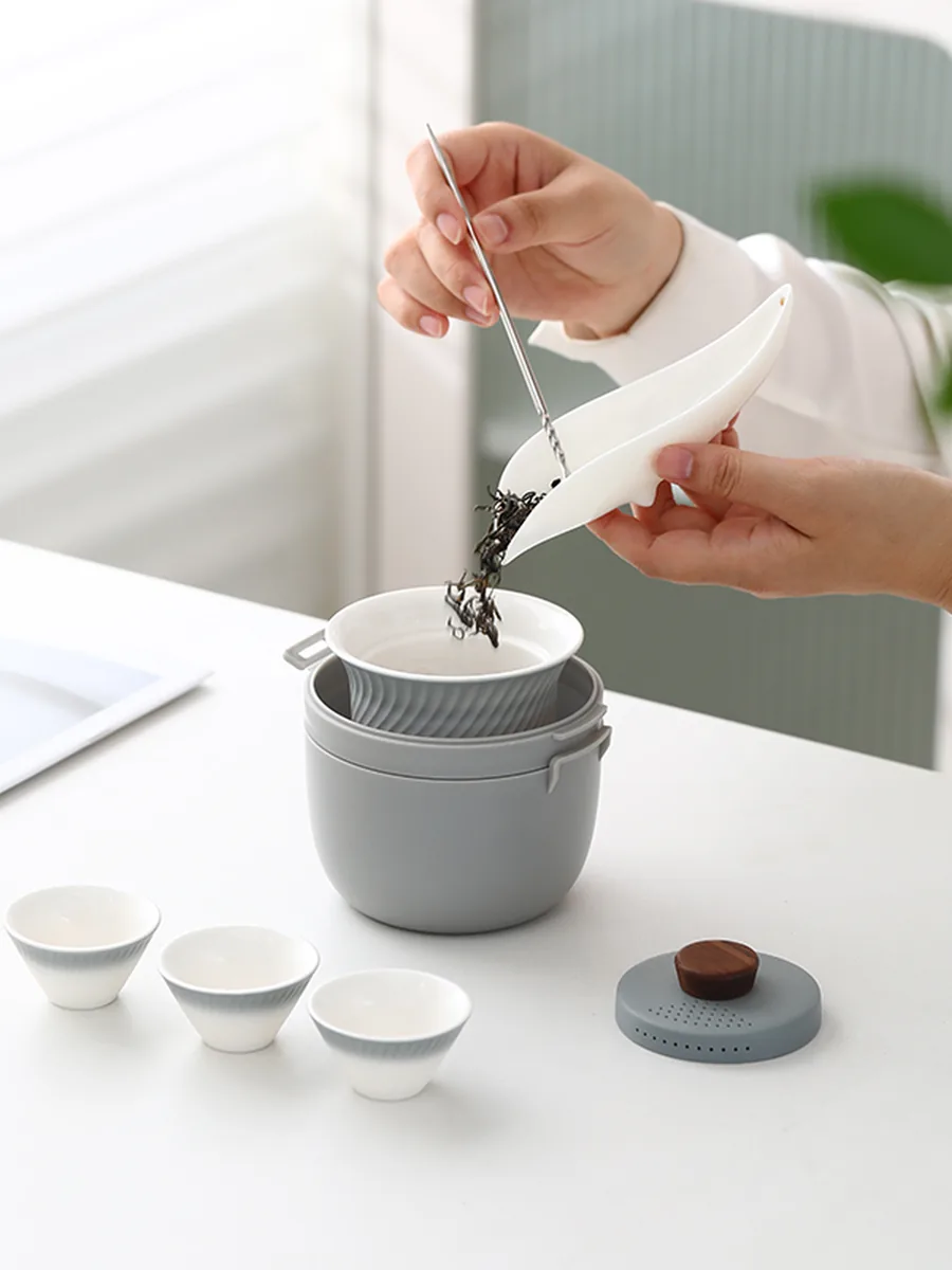 圆罐便携茶具组